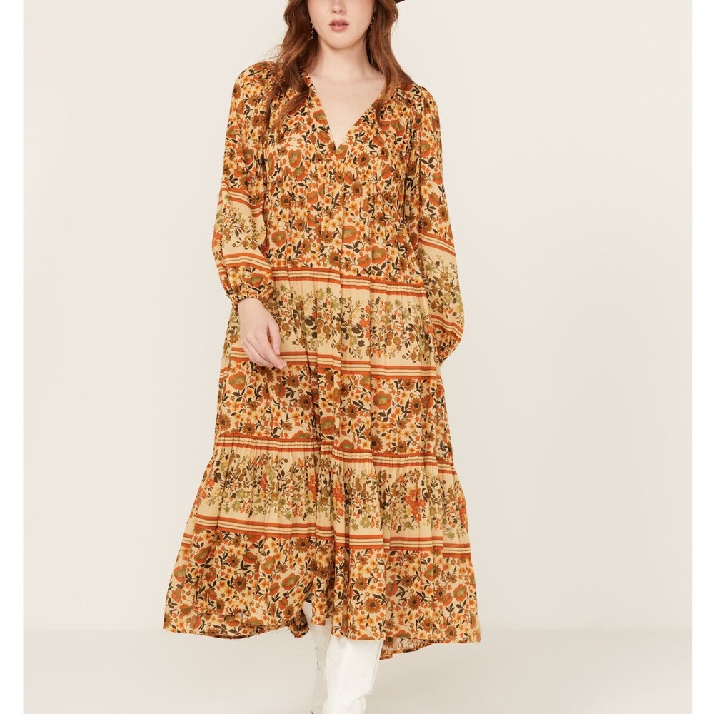 Spell Autumn Floral Long Sleeve Dress